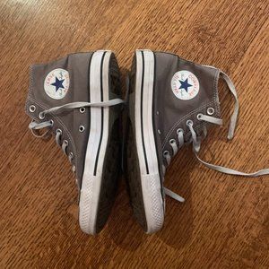 Grey High Top Converse Size 8.5